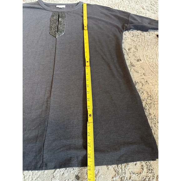 J. Jill Gray Metallic Tunic Top Sz. Small - Picture 7 of 10